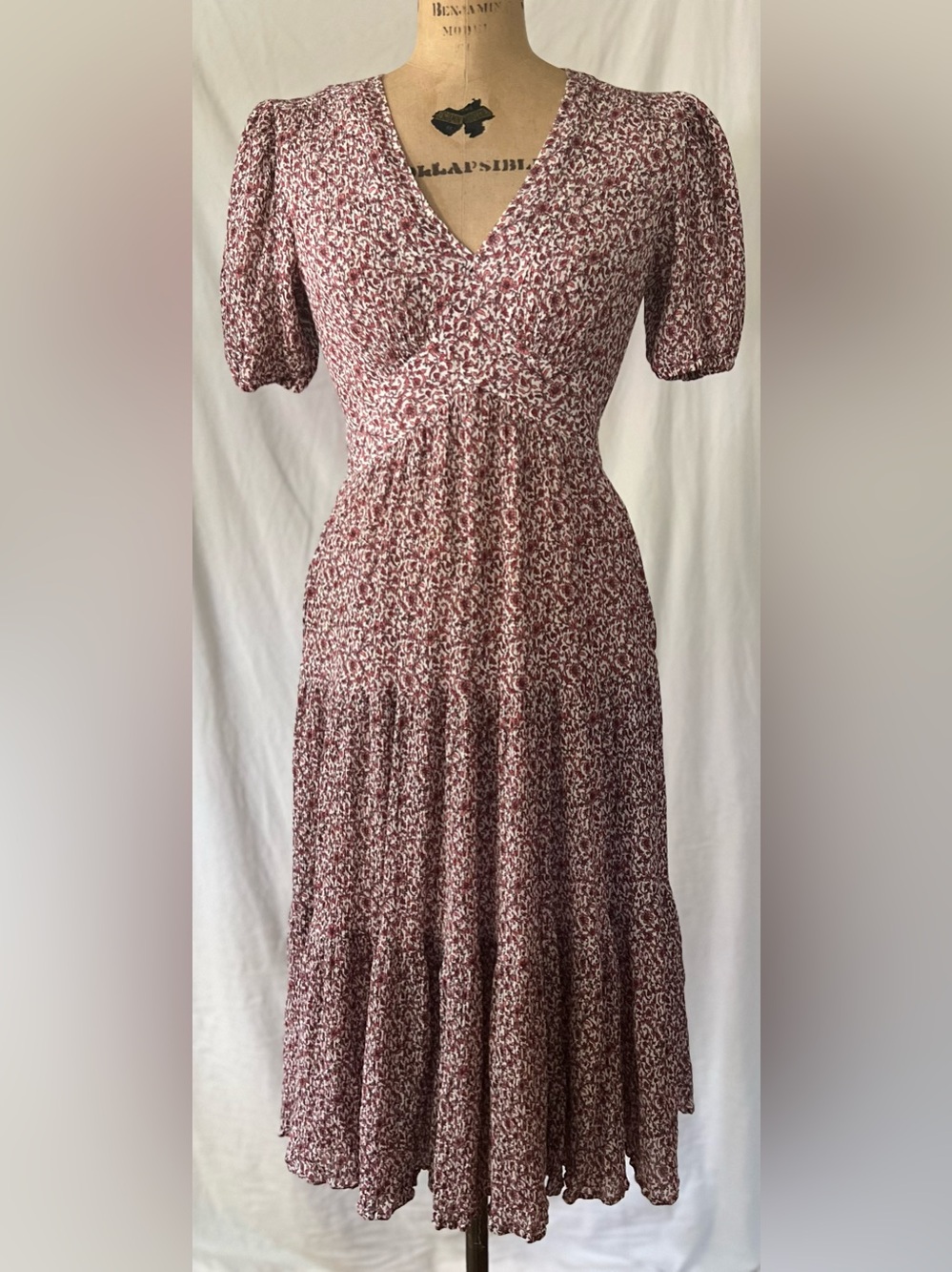 Tory Burch Pink Floral Flowy Keepsake Dress Size 0  *as is